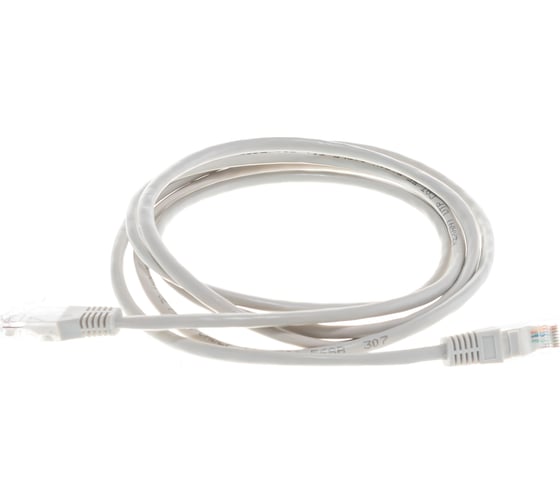 Патч-корд U/UTP RJ45-RJ45 5e кат. PVC 2М СЕРЫЙ REXANT 18-1005