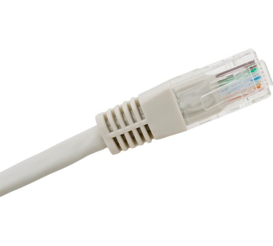Пaтч-корд REXANT U/UTP, CAT 5e, RJ45-RJ45, PVC, серый, 5 м 18-1007
