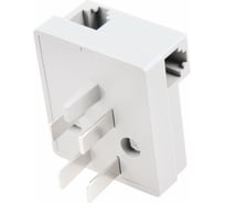 Универсальная телефонная вилка, белая REXANT 03-0012