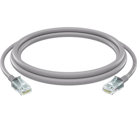 Патч-корд Ripo standart utp4 cat 5e, cu, rj45, 25 м, серый 003-300129