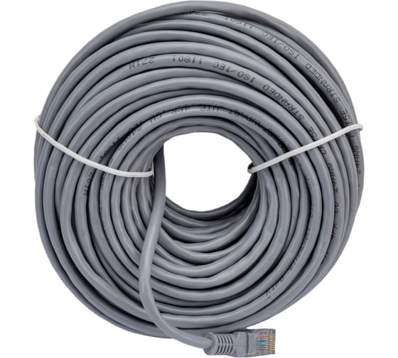 Патч-корд Ripo standart utp4 cat 5e, cu, rj45, 25 м, серый 003-300129