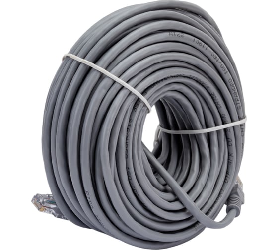 Патч-корд Ripo standart utp4 cat 5e, cu, rj45, 25 м, серый 003-300129