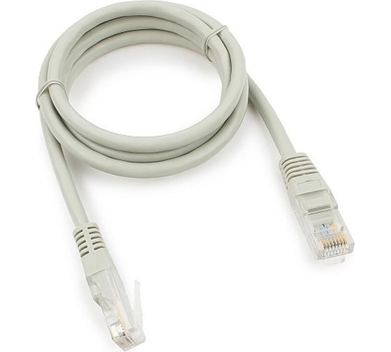 Патч-корд Ripo standart utp4 cat 5e, cu, rj45, 3 м, серый 003-300110