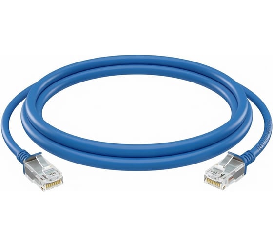 Патч-корд Ripo standart utp4 cat 6, cu, rj45, 2 м, синий 003-300117