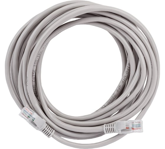 Патч-корд Ripo utp cat 5e, rj45, 5 м, серый 003-300025