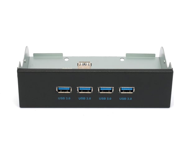 Планка usb 3.0 Gembird на переднюю панель 5.25", 4xusb-a 3.0, FP5.25-USB3-4A 1