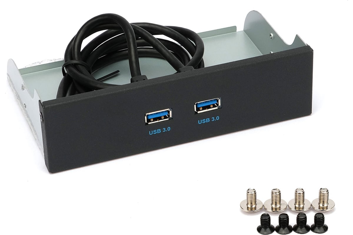 Планка usb 3.0 Gembird на переднюю панель 5.25", 2xusb-a 3.0, FP5.25 ...