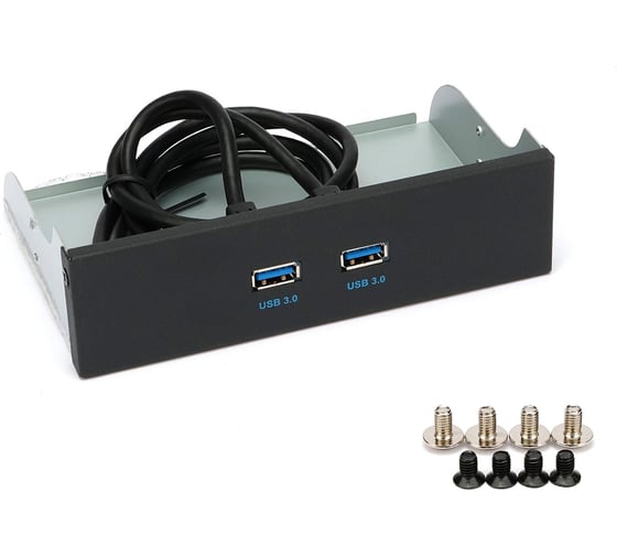 Планка usb 3.0 Gembird на переднюю панель 5.25", 2xusb-a 3.0, FP5.25-USB3-2A