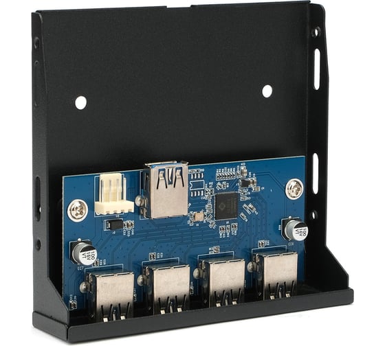 Планка usb 3.0 Gembird на переднюю панель 3.5", 4xusb-a 3.0, FP3.5-USB3-4A