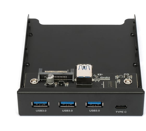 Планка usb 3.0 Gembird на переднюю панель 3.5", 3xusb-a 3.0 + 1xtype-c, FP3.5-USB3-3A1C