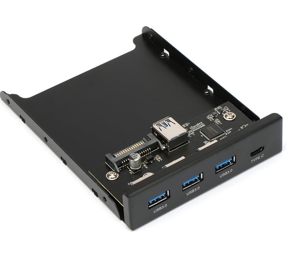 Планка usb 3.0 Gembird на переднюю панель 3.5", 3xusb-a 3.0 + 1xtype-c, FP3.5-USB3-3A1C