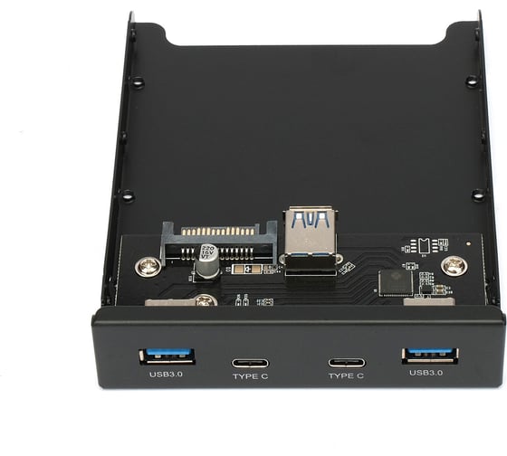 Планка usb 3.0 Gembird на переднюю панель 3.5", 2xusb-a 3.0 + 2xtype-c, FP3.5-USB3-2A2C