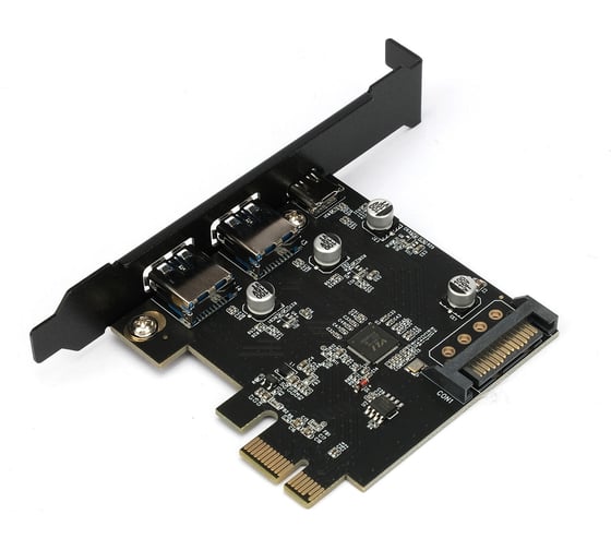 Контроллер Gembird usb 3.1 в разъем pci-e, 2xusb-a + 1xtype-c, SPCR-03