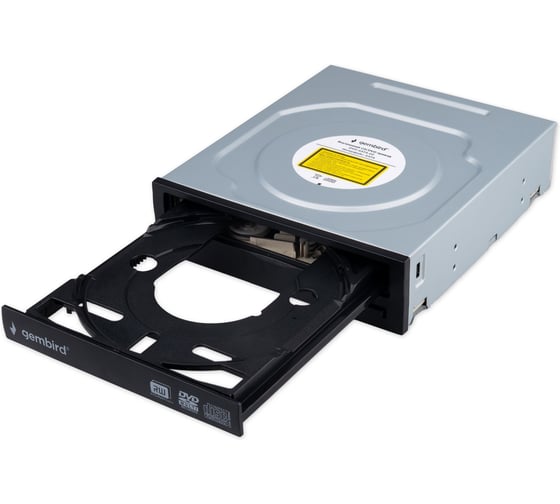 Внутренний cd/dvd привод Gembird 5.25", sata, черный, без упаковки, DVD-SATA-02