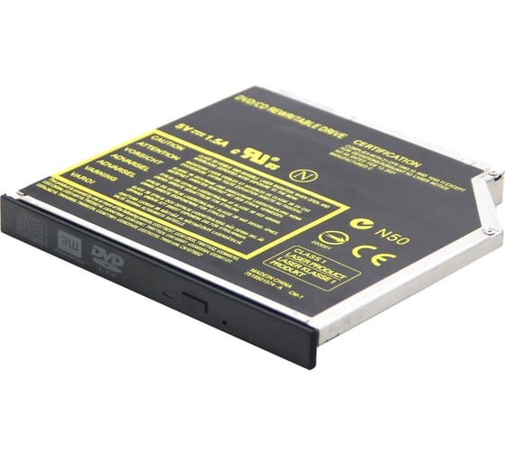 Внутренний cd/dvd привод Gembird для ноутбука, 12.7 мм, sata, черный, DVD-SATA-01 1