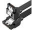 Кабель угловой us217 (30797) sata 3 data cable 90 угол. длина: 0,5 м. цвет: черный Ugreen 30797_ 1