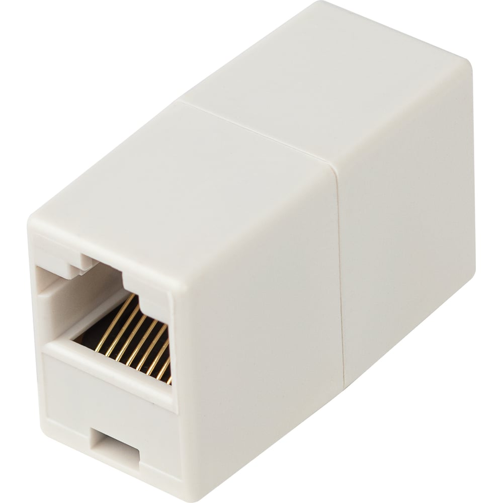 Проходной адаптер ЭРА тип RJ45-RJ45, категория 5е, неэкранированный ...
