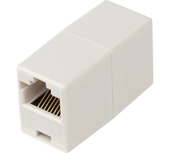 Проходной адаптер ЭРА тип RJ45-RJ45, категория, 5е, неэкранированный Б0056898