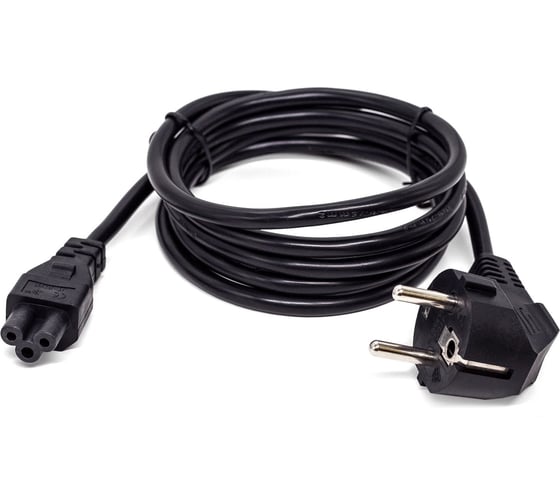 Кабель питания Filum cee 7/7-с13, 3x0.5мм², 220в, 6a, чёрный, 1.8м FL-PC6-EU-C13-1.8M