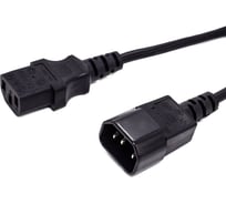 Кабель питания Filum с13-c14, 3x0.5мм², 220в, 6a, чёрный, 5м FL-PC6-C13-C14-5M