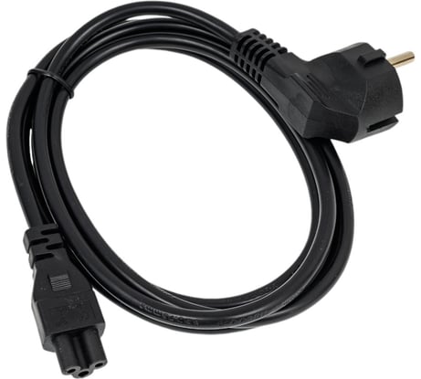 Кабель питания FL-PC10-EU-C5-1.8M CEE 7/7- С5, 3х0.75мм², 220В, 2,5A, 550 Вт, чёрный, 1.8м Filum 00-00873356