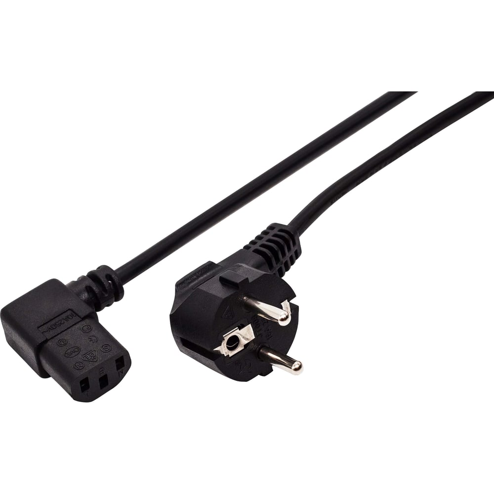 Кабель питания Filum cee 7/7-с13, 3x0.75мм², 220в, 10a, чёрный, 1.8м FL ...