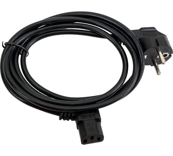 Кабель питания Filum cee 7/7-с13, 3x0.75мм², 220в, 10a, чёрный, 1.8м FL-PC10-EU-C13A-1.8M