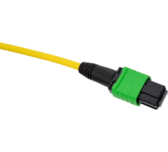 Кабельная сборка TopLan MPO-MPO, 12 волокон OS2, тип B (Key Up-Key Up), низкие потери, LSZH, 30 м, желтая TOP-12M-12M/OS2B-30