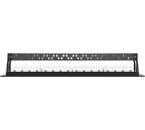 Панель NIKOMAX 19, 24 порта, Кат. 6, черная NMC-RP24UE2-1U-BK