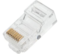 Коннектор Ripo rj-45 (8p8c) cat.5e, покрытие 3мкд, универсальные ножи 003-400021