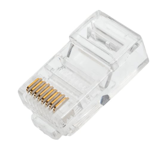 Коннектор Ripo rj-45 (8p8c) cat.5e, покрытие 3мкд, универсальные ножи 003-400021 1