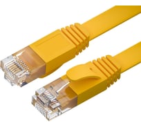 Патч-корд Ripo плоский utp4 cat 6, rj45-rj45, 1,8 m, pvc (желтый) 003-300133