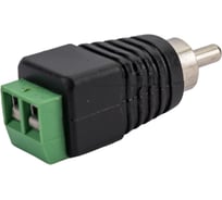 Разъем штекер RCA с клеммной колодкой REXANT блистер 50шт 14-0413