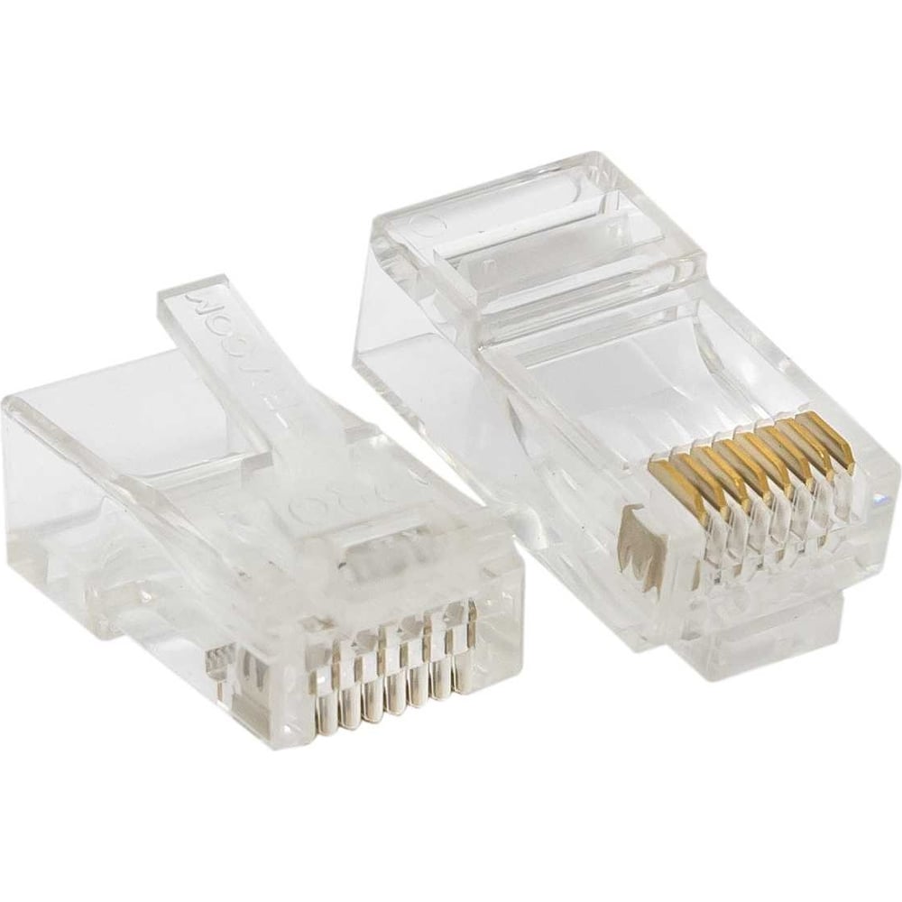 Коннектор RJ-45 EKF TERACOM PRO неэкранированный, 8P8C, 30мкд, Cat.6 ...