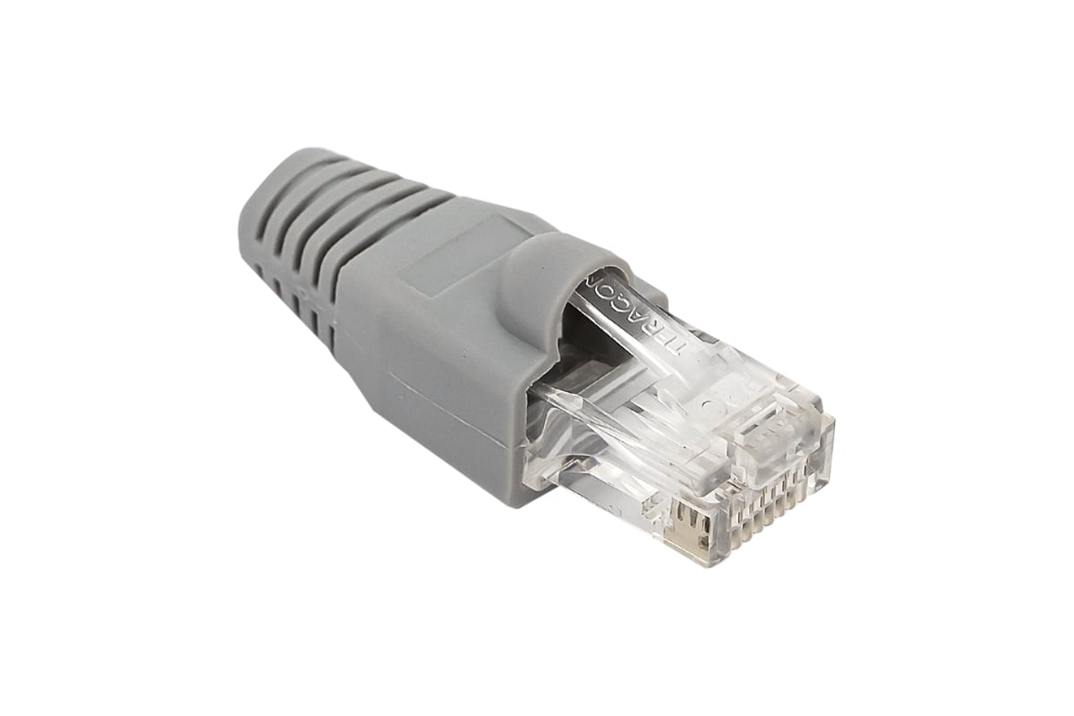 Изолирующий колпачок EKF TERACOM для коннекторов RJ-45, PVC, серый ...