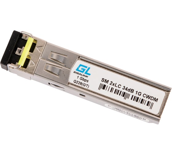 Модуль SFP GIGALINK CWDM, SM, 2xLC, 1490 нм, 34dB GL-OT-SG34LC2-1490-CWDM 1