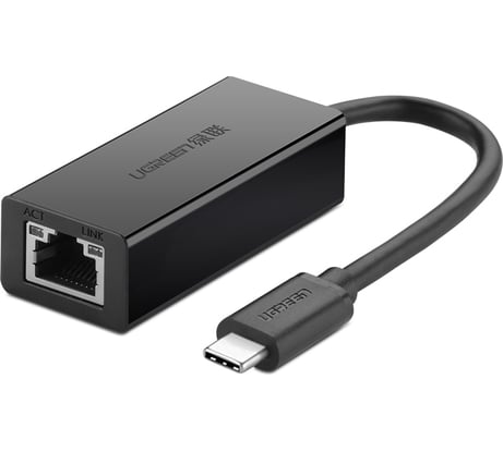 Сетевой адаптер Ugreen USB C 2.0 10/100 Mbps, 110 мм 30287