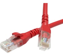 Неэкранированный патч-корд DKC cat6 u/utp 4x2, lszh, красный, 10.0м RN6UU4500RD