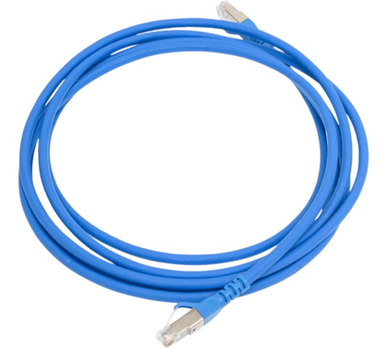 Экранированный патч-корд DKC cat6 f/utp 4x2, lszh, синий, 3.0м RN6FU4530BL