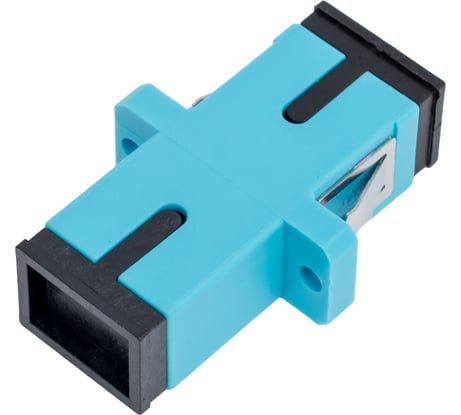 Оптический проходной адаптер DATAREX SC-SC OM3 симплекс simplex бирюзовый DR-540023