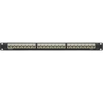 Патч-панель DKC 19",1u,cat6а, 24 модуля rj45, неэкранированная RN6APPU24