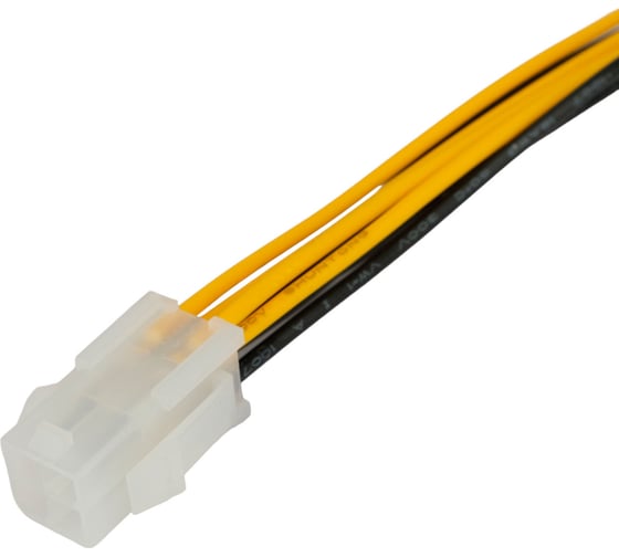 Удлинитель кабеля питания Cablexpert pcie 8pin(m)/ pcie 4pin(f), 20см, пакет, CC-PSU-84-20CM