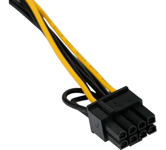 Кабель питания Cablexpert sata, pcie 8pin/sata 15pin, 20см, медный проводник, пакет, CC-PCIE-SATA-20CM