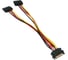 Кабель питания Cablexpert sata, 15pin(m)/2x15pin(f), медь, метал.скобы, 20см, пакет, CC-SATAM2F-20CM 1