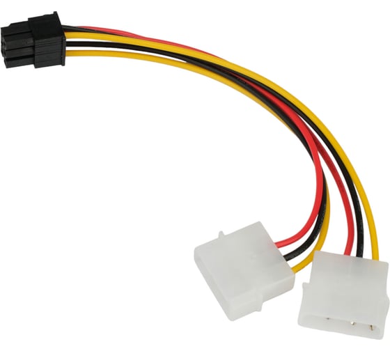 Кабель питания Cablexpert, molex/pcie 6pin, 15см, пакет, CC-PSU-63-15CM - выгодная цена, отзывы, характеристики, фото - купить в Москве и РФ