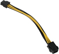 Кабель питания Cablexpert pcie, pcie 6pin(m)/pcie 8pin(f), 20см, медный проводник, CC-PSU-68-20CM
