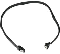 Интерфейсный кабель Cablexpert sata, sata3 7pin/7pin, 50см, нейлоновая оплетка,черн,пакет, CC-SATAM-DATA90-BLBR-50CM