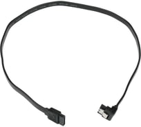 Интерфейсный кабель Cablexpert sata, sata3 7pin/7pin, 50см,мет.защелка,черный,пакет, CC-SATAM-DATA90-BL-50CM