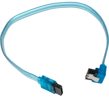 Интерфейсный кабель Cablexpert sata, sata3 7pin/7pin,30см,мет.защелка,прозрач,пакет, CC-SATAM-DATA90-TR-30CM