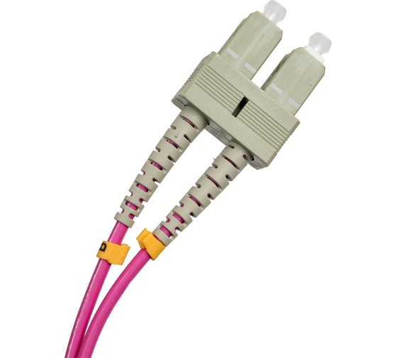 Оптический шнур Cabeus duplex sc-fc 50/125 mm om4 2м lszh FOP-50-OM4-SC-FC-2m